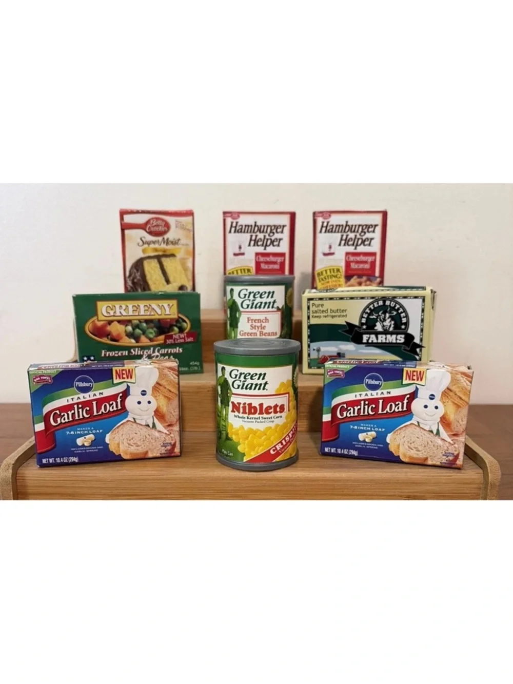 Pretend Grocery Store Play Food Kid's Toy Kitchen Cardboard Cans Boxes Lot of 9